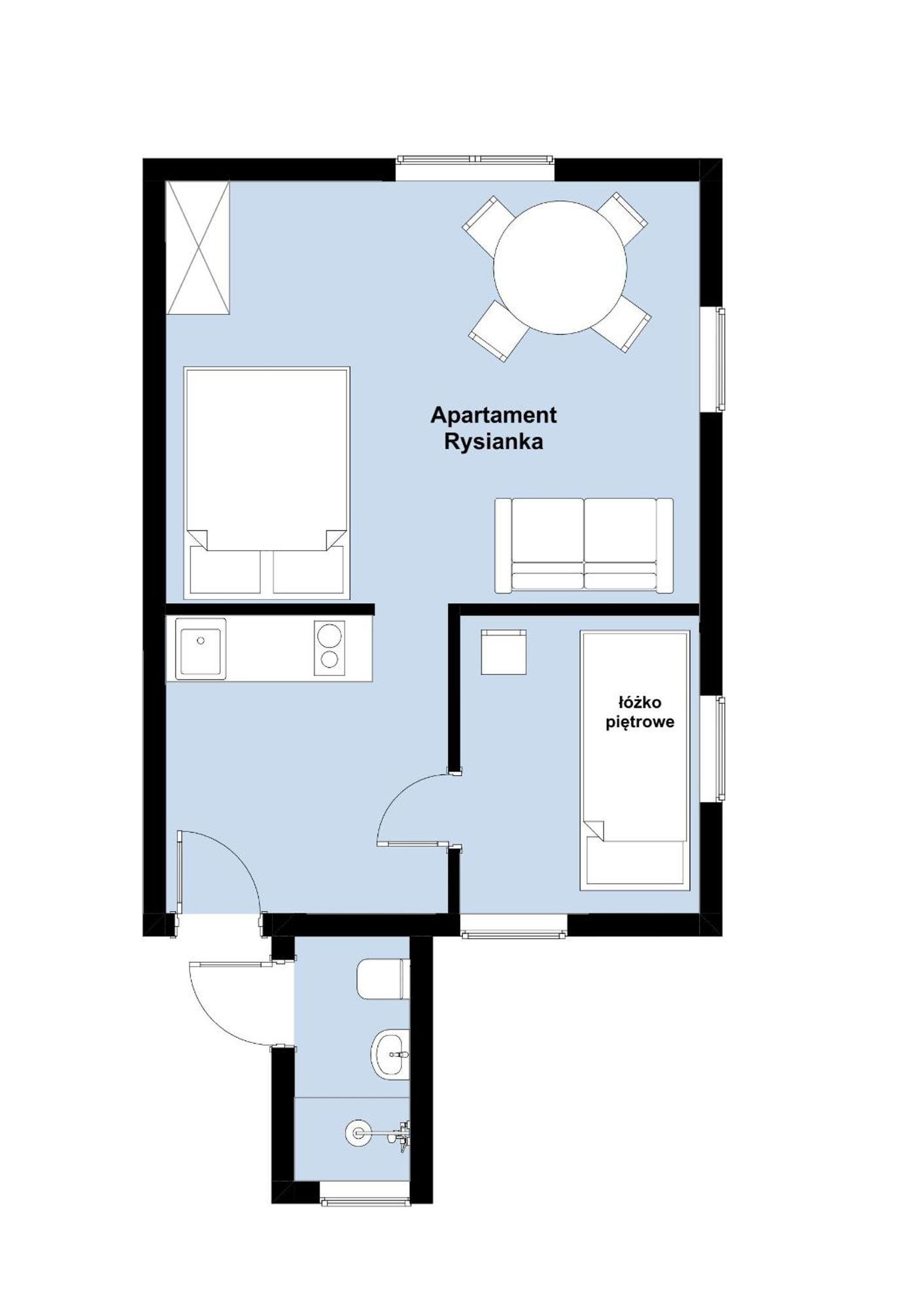 W Deski Dom Apartamenty Krzyżowa Zewnętrze zdjęcie